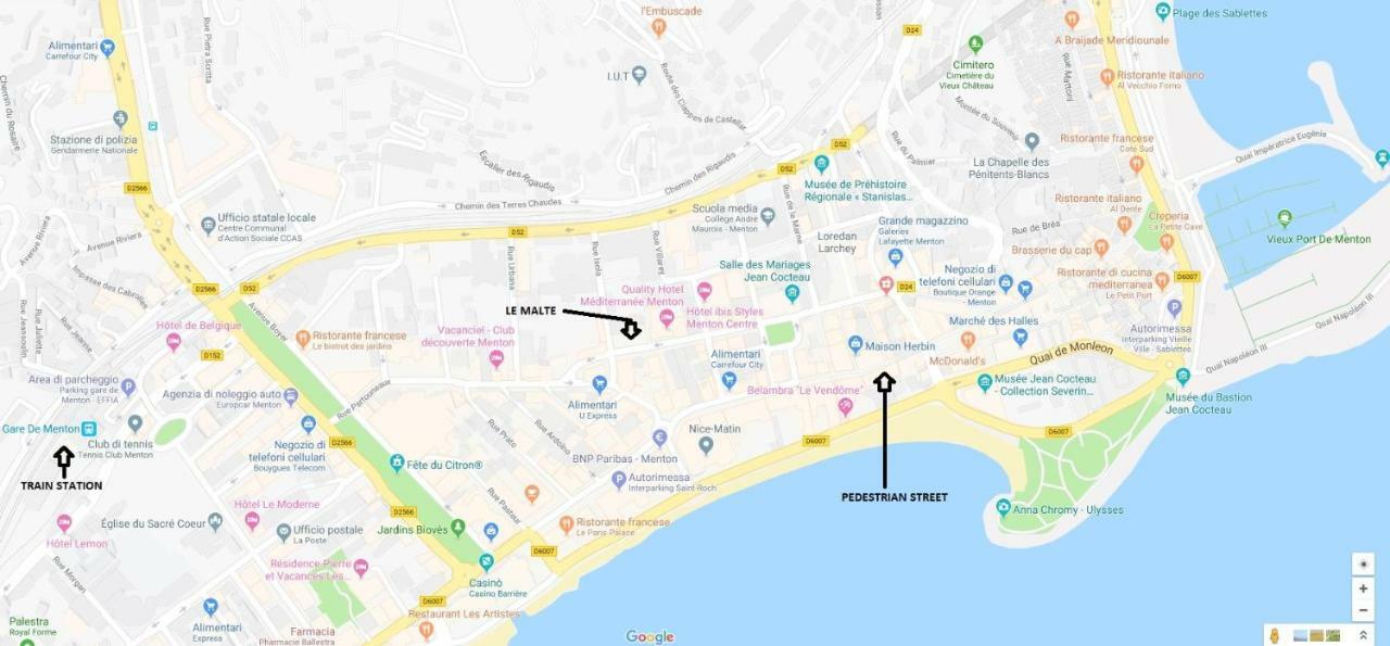 Le Malte Lejlighed Menton Eksteriør billede